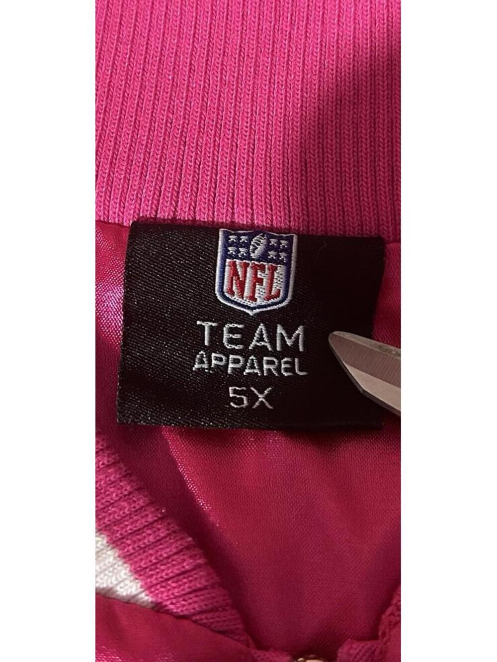 NFL Apparel Washington Commanders Satin Jacket Womens 5X Full Zip Pink Sparkly - Picture 8 of 12